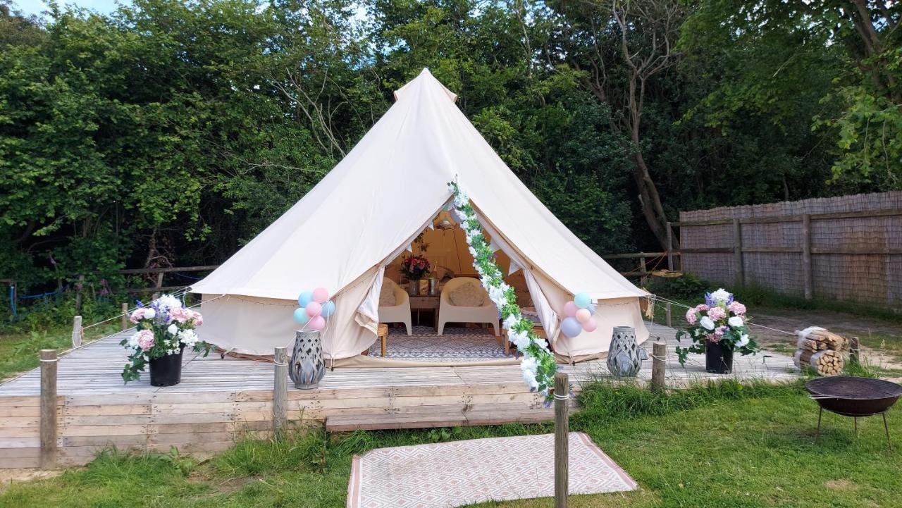 Hopgarden Glamping - Luxury 6M Bell Tent Wadhurst Exterior foto